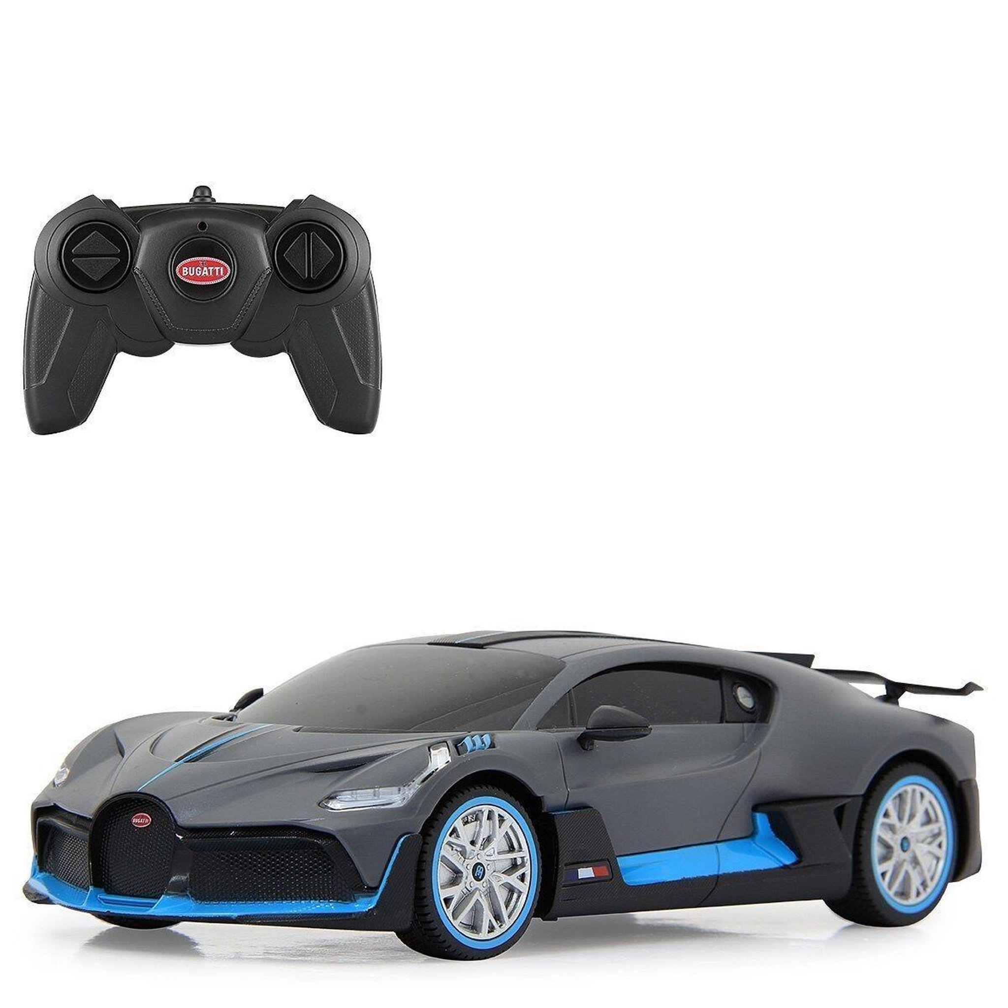 Jamara Voiture télécommandée bugatti divo 1:24 gris 2,4ghz