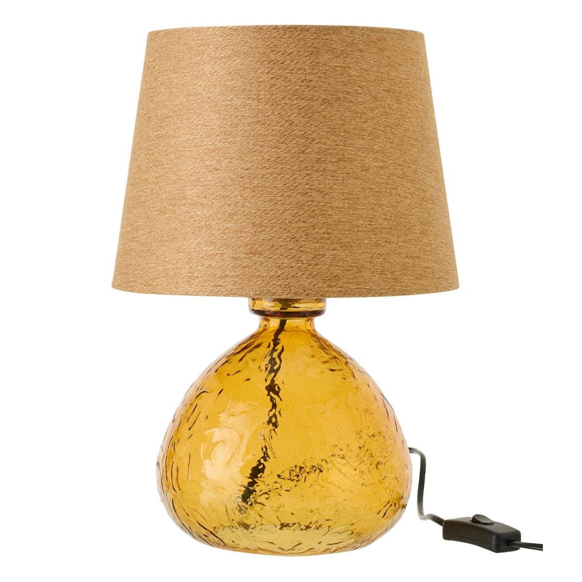 Paris Prix Lampe à Poser en Verre  Tierra  32cm Ocre