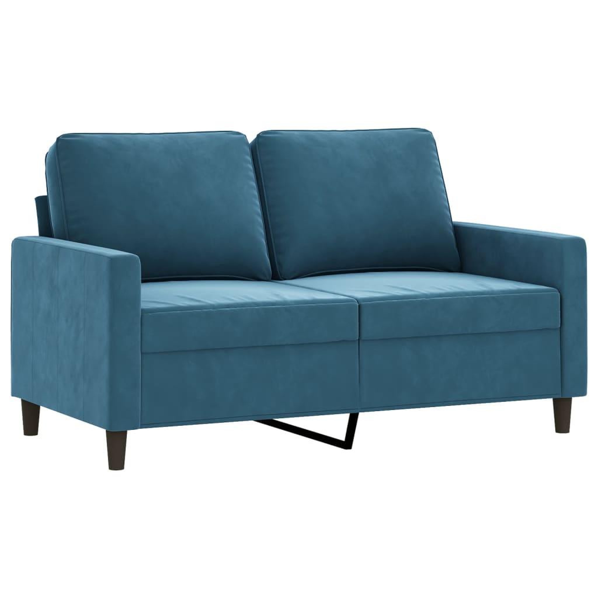 Voir la diapositive 4 : VIDAXL Ensemble de canapes 3 pcs avec coussins bleu velours