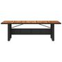 Voir la diapositive 4 : VIDAXL Table de jardin et dessus en bois d'acacia noir resine tressee