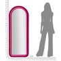 Voir la diapositive 6 : Paris Prix Miroir Mural en Velours  Chloé  160cm Fuchsia