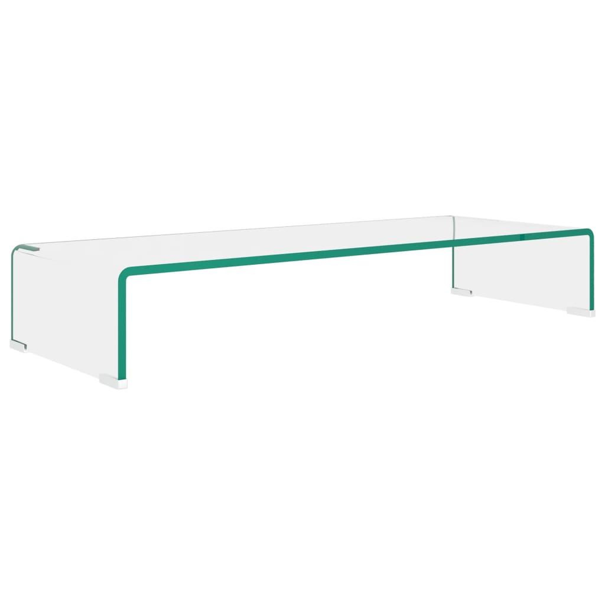 Voir la diapositive 2 : VIDAXL Meuble TV/pour moniteur 80x30x13 cm verre transparent