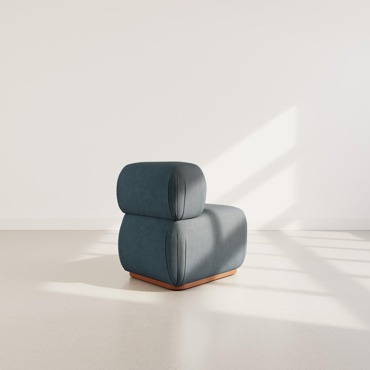 LISA DESIGN Penelope - module d'assise en velours texturé