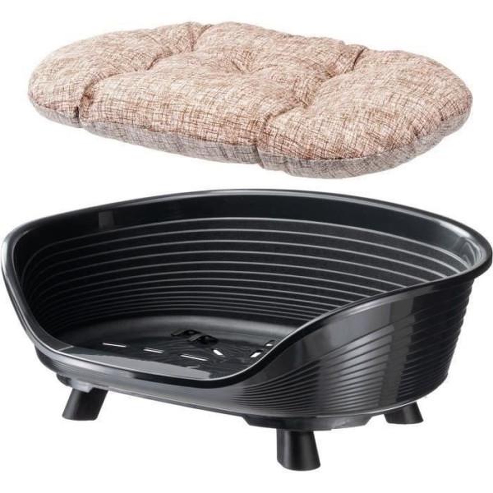 Voir la diapositive 3 : Ferplast Corbeille - FERPLAST - THRONE 6 - Avec coussin relax - Noir