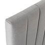 Voir la diapositive 5 : VS VENTA-STOCK Tête de lit tapissée Eris 140x60 cm Gris clair