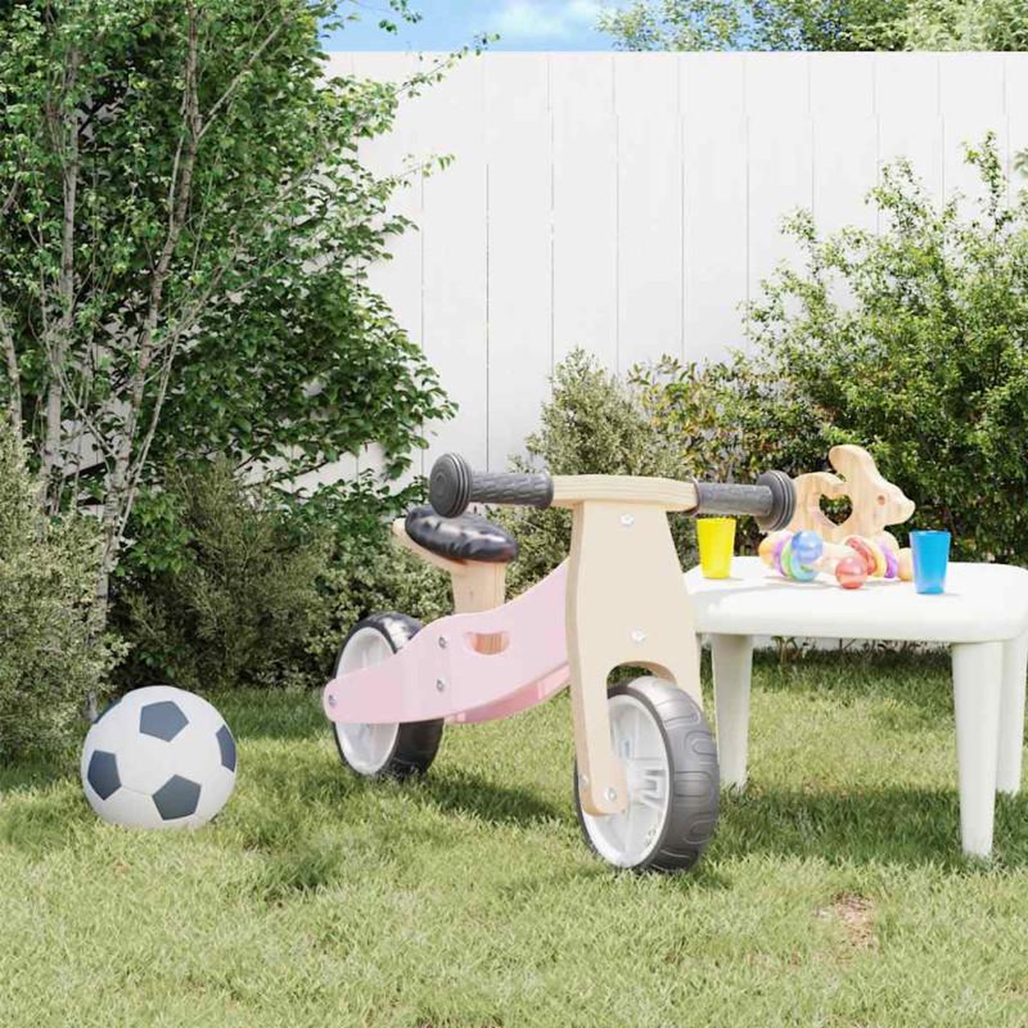 Voir la diapositive 3 : VIDAXL Vélo d équilibre pour enfants 2 in 1 rose
