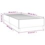 Voir la diapositive 6 : VIDAXL Cadre de lit sans matelas gris clair 80x200 cm tissu