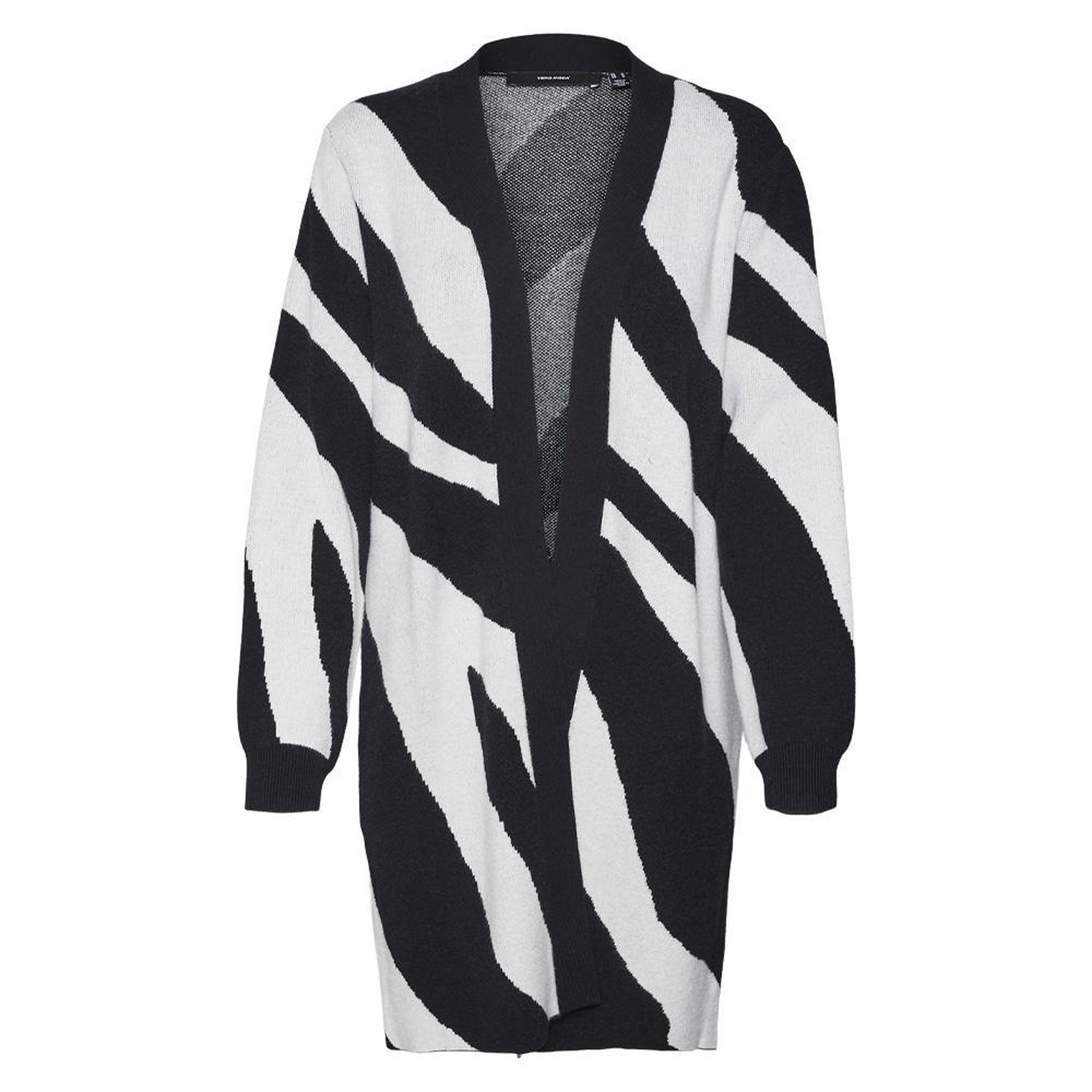 Voir la diapositive 3 : Vero Moda Gilet Long Blanc/Noir Imprimé Femme Vero Moda Nancy Open