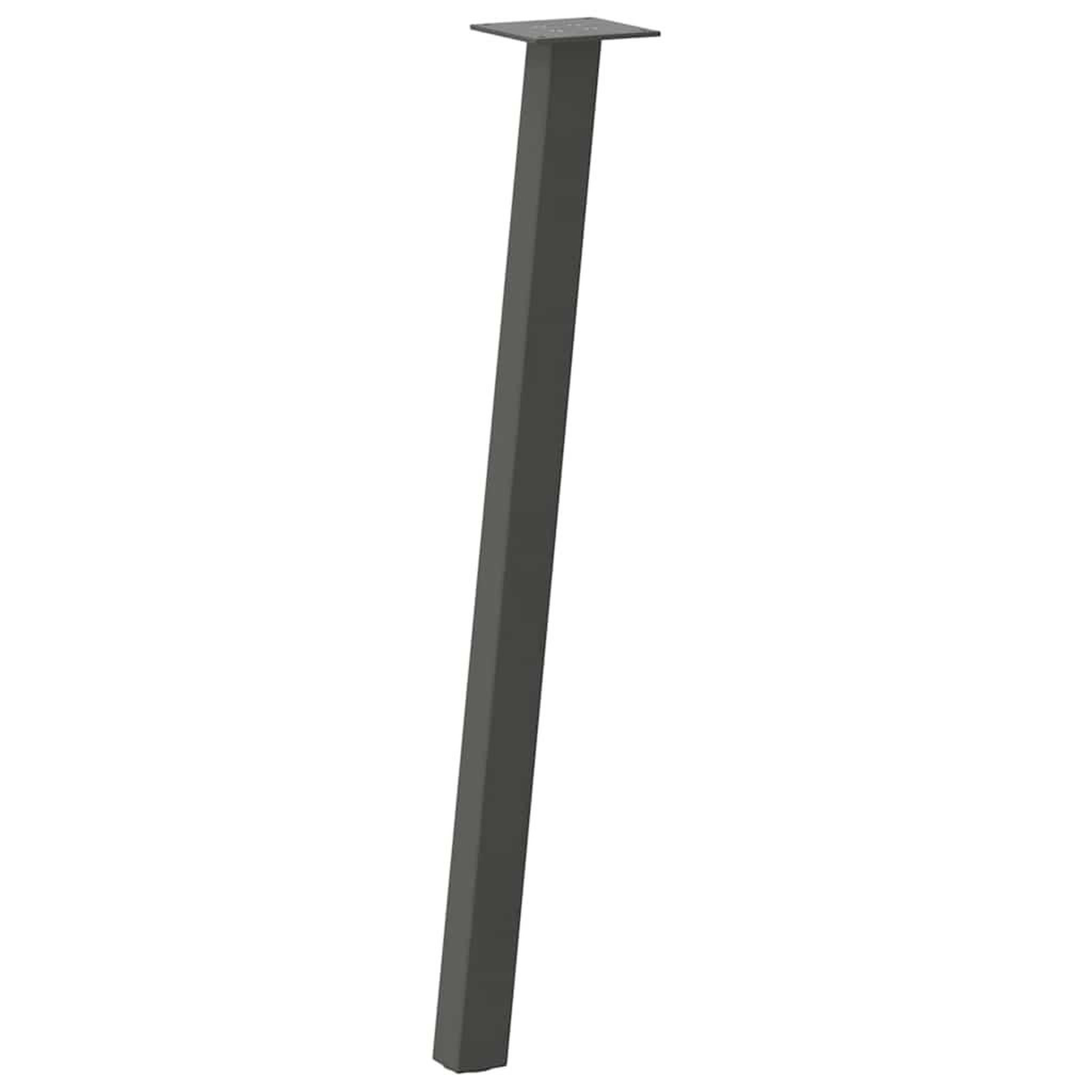 Voir la diapositive 4 : VIDAXL Pieds de table basse 4 pcs anthracite 72 cm acier