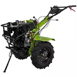 VITO Garden Motoculteur thermique DIESEL 12CV 456Cm3 Transmission directe 8900W 2 Fraises et butteur double VITO AGRO