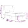 Voir la diapositive 6 : VIDAXL Chaise longue noir tissu
