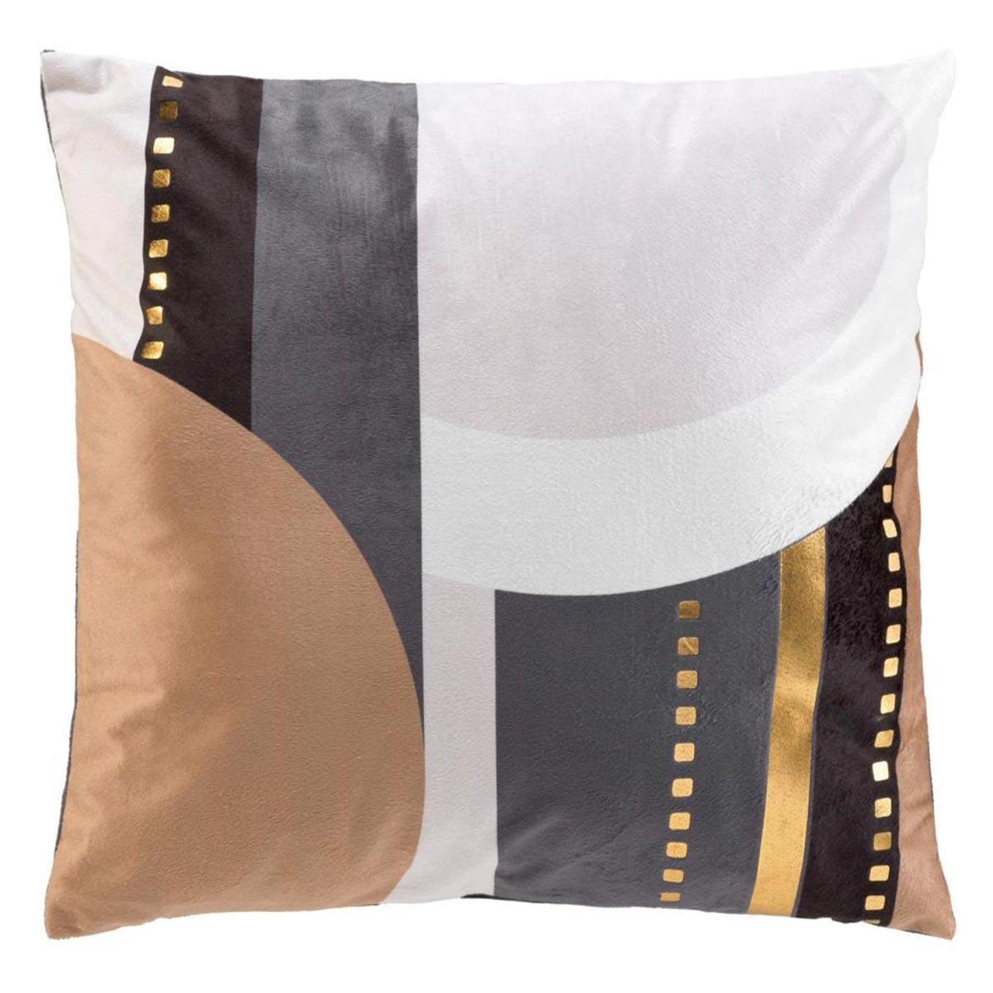 Douceur d'Intérieur Coussin déco en velours  naez  45x45cm multicolore