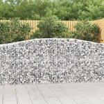 VIDAXL Panier de gabions arque 400x50x100/120 cm Fer galvanise