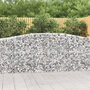 Voir la diapositive 1 : VIDAXL Panier de gabions arque 400x50x100/120 cm Fer galvanise