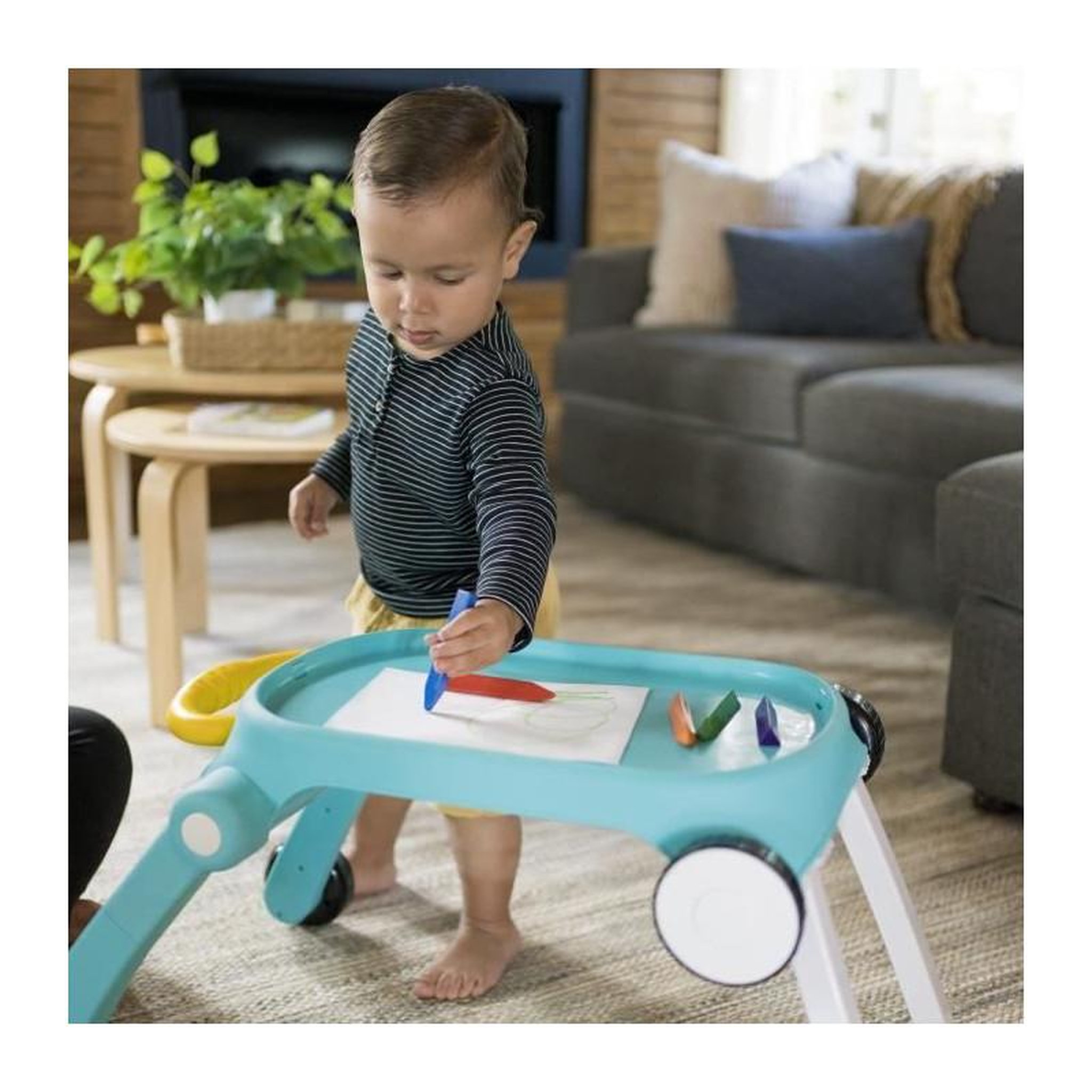 Voir la diapositive 4 : BABY EINSTEIN Table d'activité Baby Einstein Musical Mix 'N Roll bleu