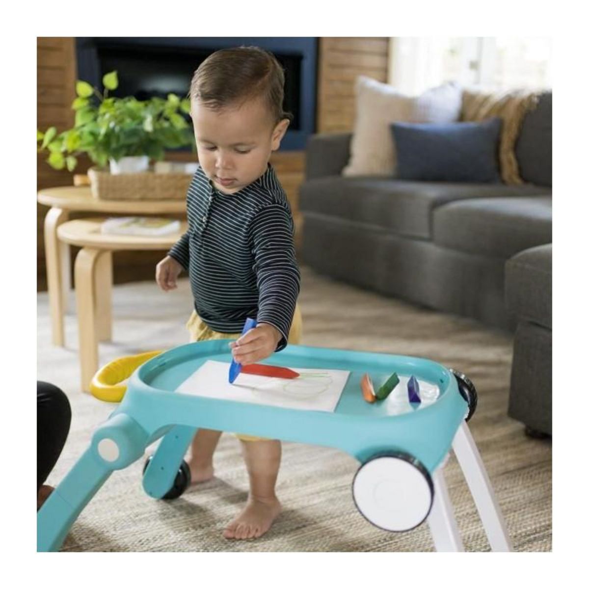 BABY EINSTEIN Trotteur et Table d'Activité 4 en 1 Jouet Musical - BABY EINSTEIN - Mix 'N Roll - 100 Sons - Découverte musique et couleurs