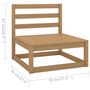 Voir la diapositive 6 : VIDAXL Salon de jardin 4 pcs avec coussins Bois de pin massif