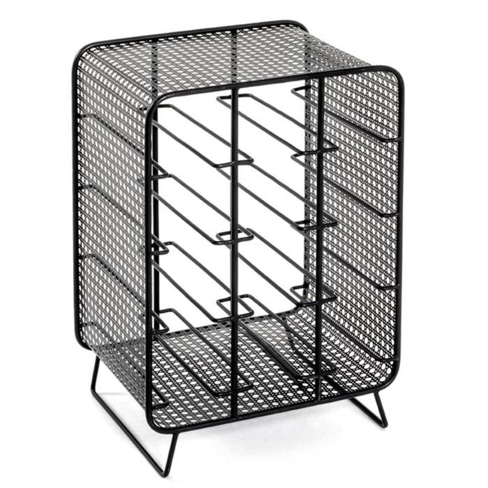 Paris Prix Porte-Bouteilles en Acier  12 Bouteilles  46cm Noir