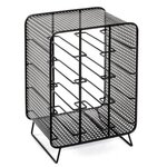 Paris Prix Porte-Bouteilles en Acier  12 Bouteilles  46cm Noir