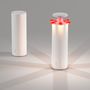 Voir la diapositive 2 : Lumisky Lampe de table design FIREWORK Rouge Aluminium H23,5cm