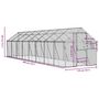 Voir la diapositive 6 : VIDAXL Voliere argente 1,79x8x1,85 m aluminium
