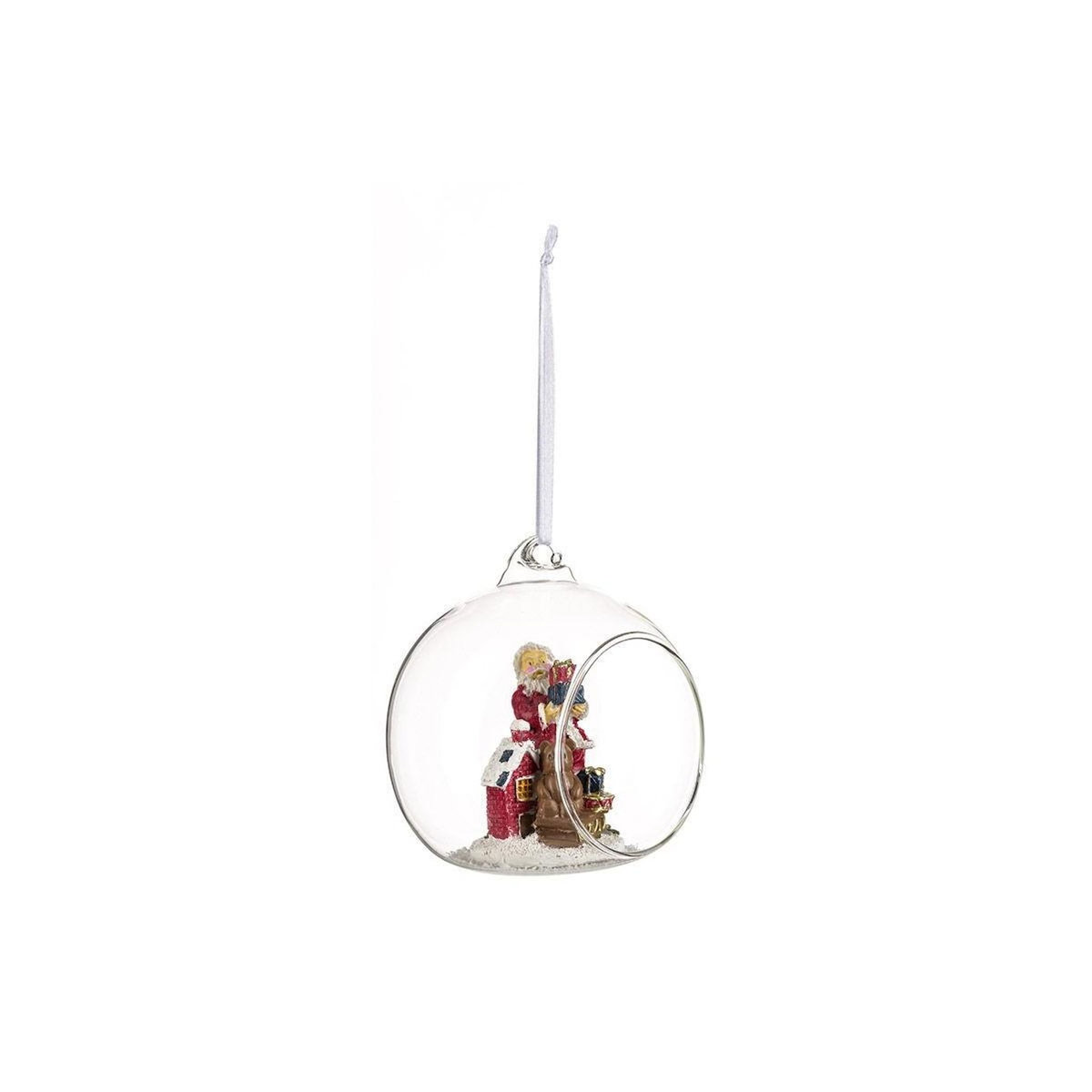 FEERIC LIGHT & CHRISTMAS Boule de Noël en Verre  Ouverte  9cm Transparent