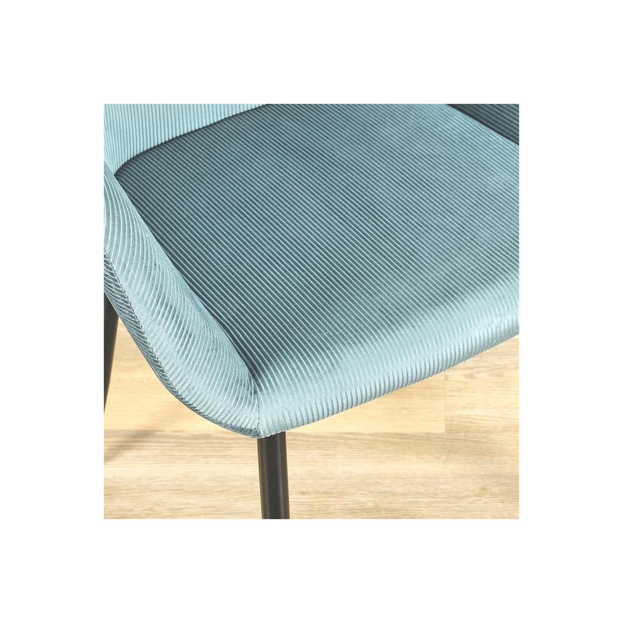 Voir la diapositive 3 : The Home Deco Factory Lot de 2 fauteuils design  giulia  85cm bleu canard