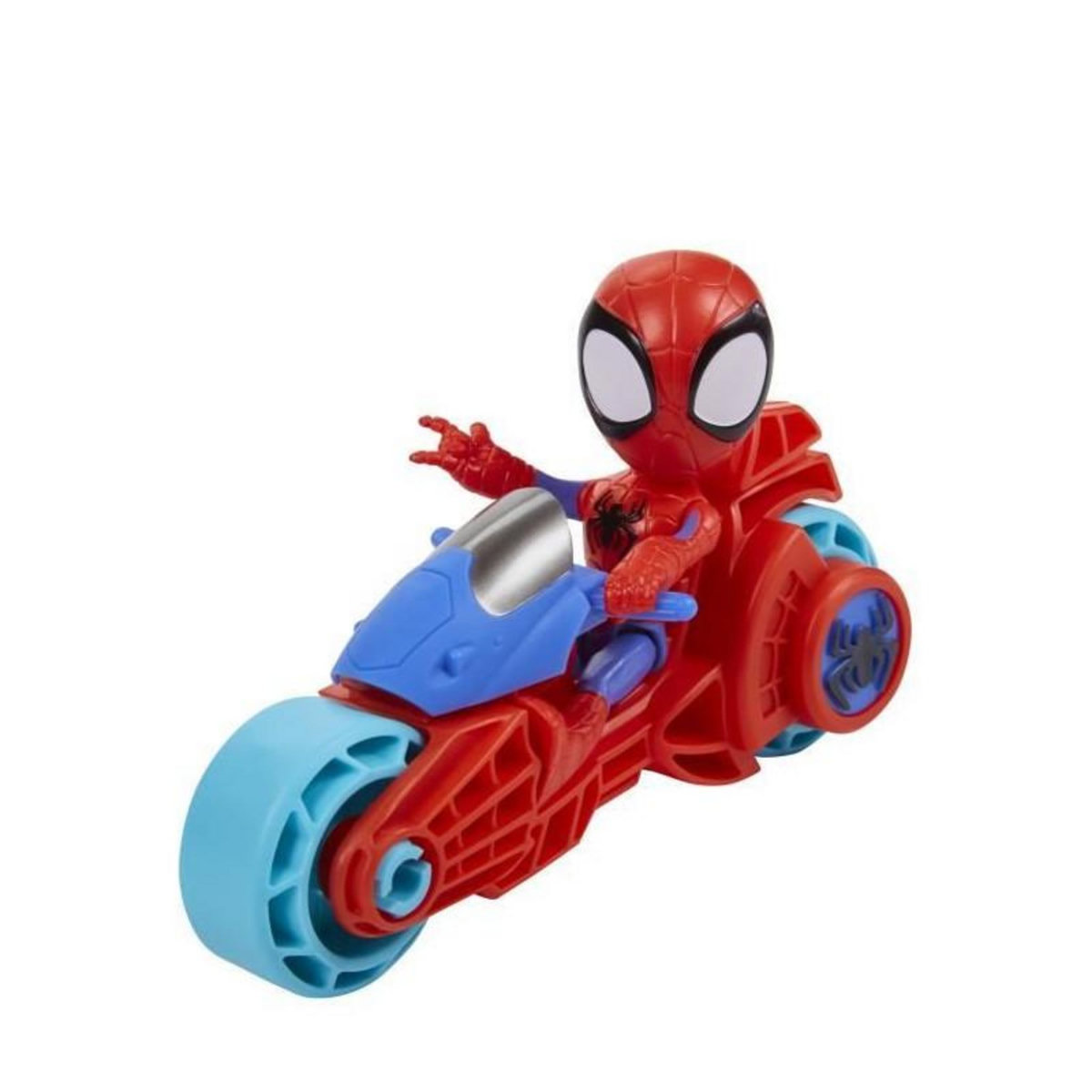 HASBRO Figurine Spidey avec moto, jouet préscolaire pour filles et garçons, Marvel Spidey et ses Amis Extraordinaires, a partir de 3