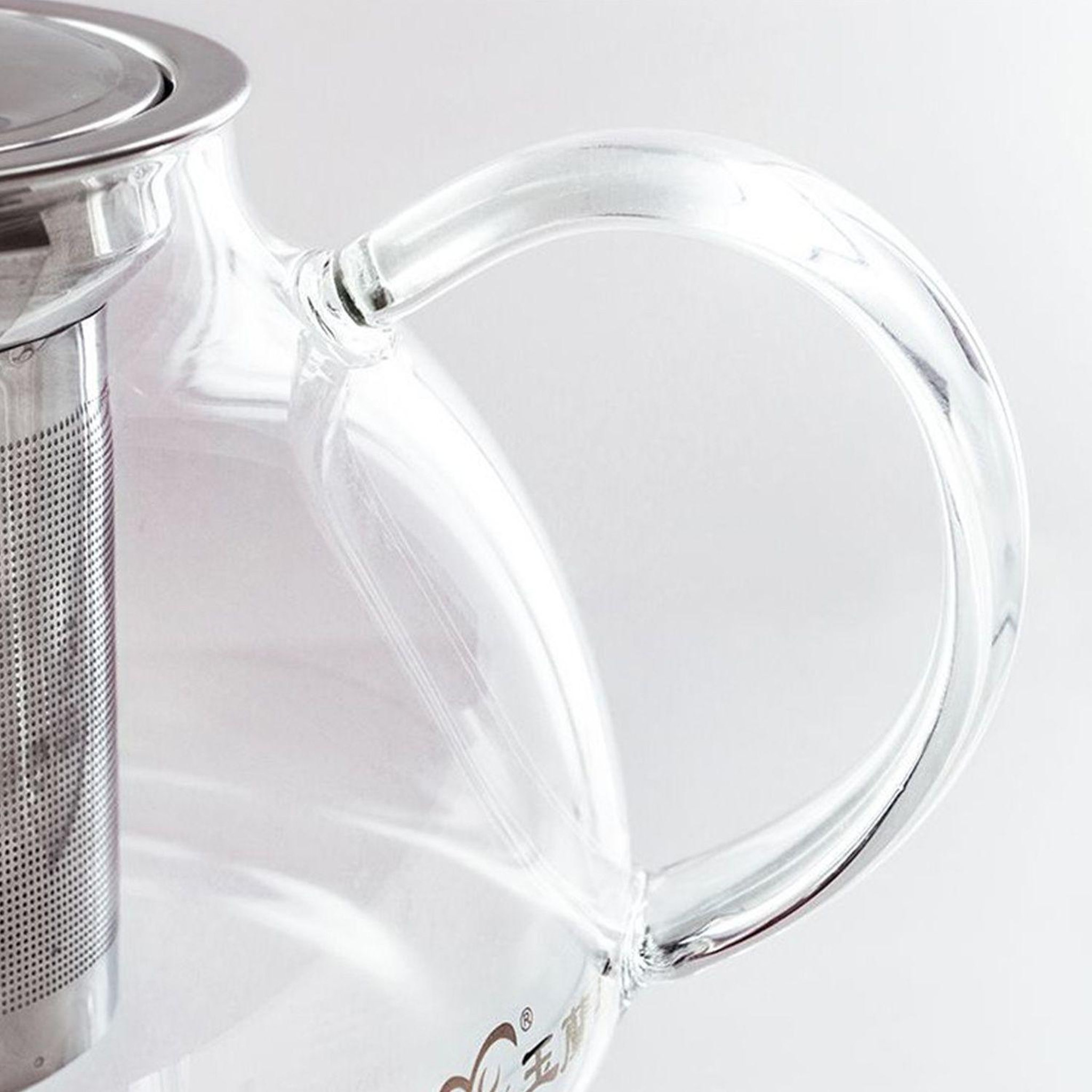 Voir la diapositive 4 : Aromandise Théière en verre avec filtre en inox - 0,8 l