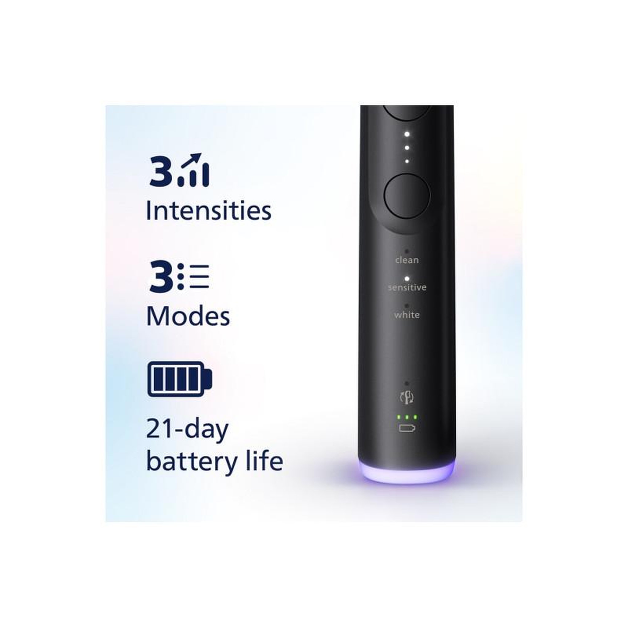 Voir la diapositive 4 : Philips Brosse à dents électrique Philips HX7411 02 Sonicare 6500 NOIR