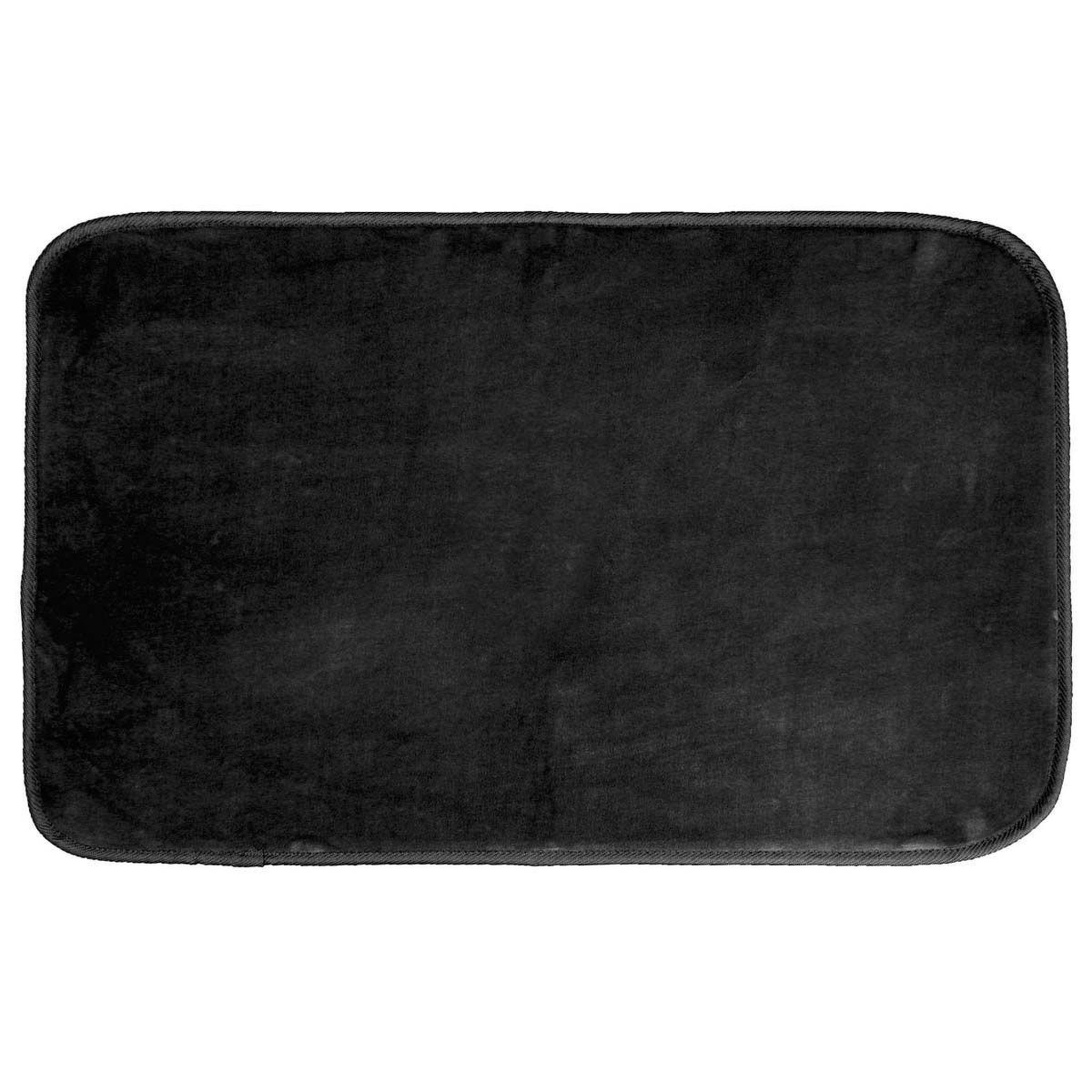 Voir la diapositive 2 : Douceur d'Intérieur Tapis de bain microfibre  vitamine ii  45x75cm noir