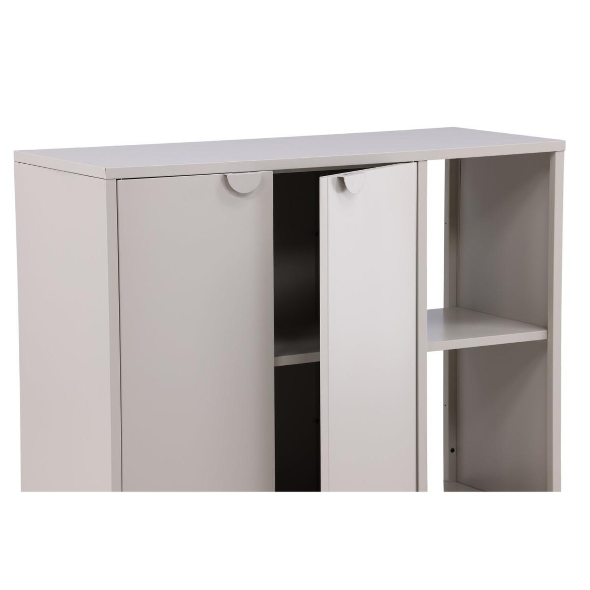 Voir la diapositive 5 : Paris Prix Buffet 2 portes en métal  piring  110cm beige