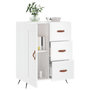 Voir la diapositive 4 : VIDAXL Buffet Blanc brillant 69,5x34x90 cm Bois d'ingenierie