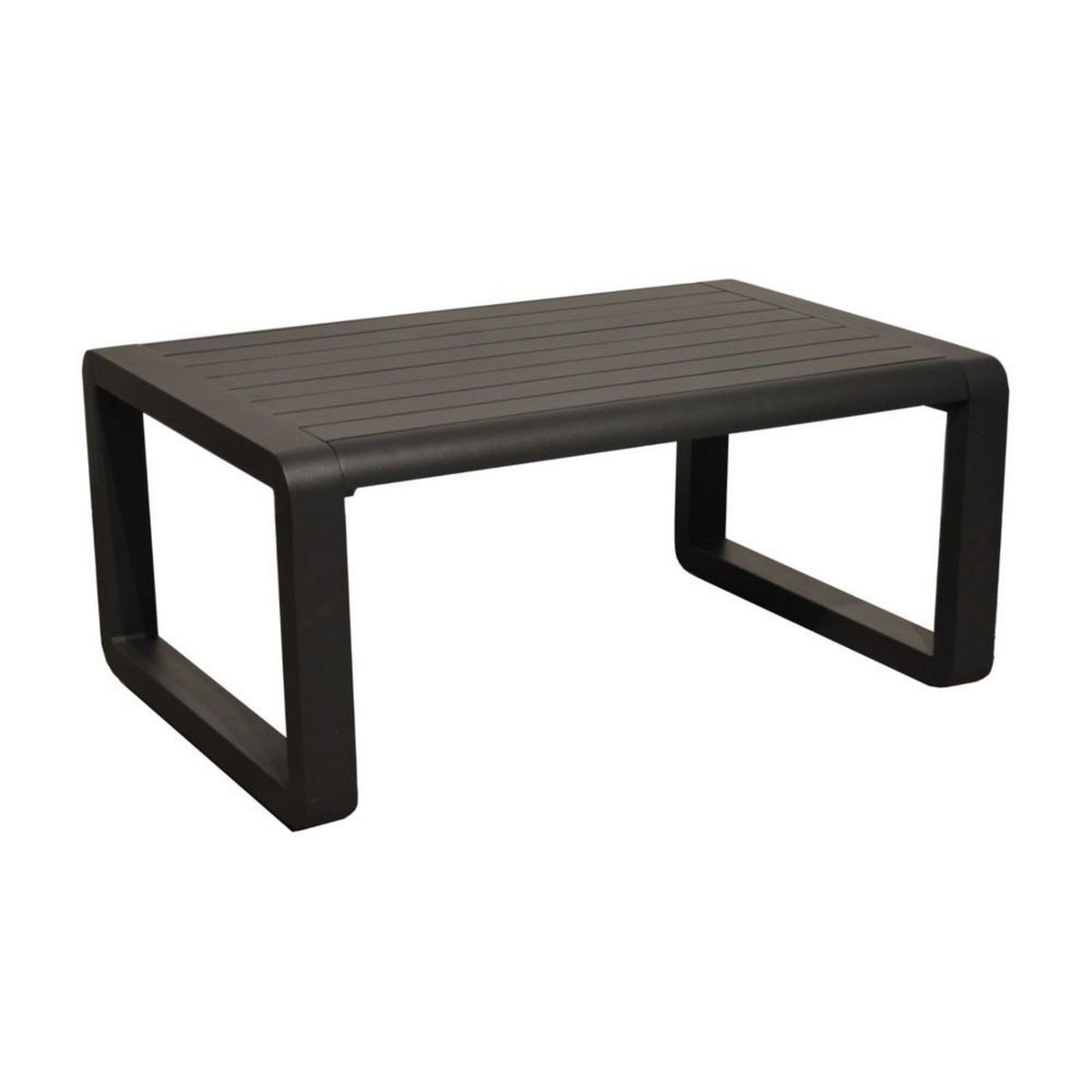 Proloisirs Table basse de jardin rectangulaire Quenza II - graphite 90 x 40 x 60 cm