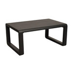 Proloisirs Table basse de jardin rectangulaire Quenza II - graphite 90 x 40 x 60 cm