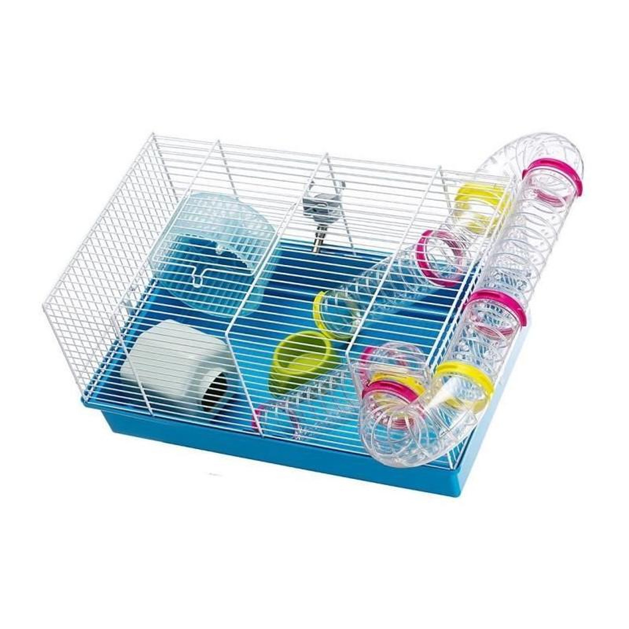 Voir la diapositive 4 : Ferplast Cage - FERPLAST - PAULA TUBE LINE - 46 x 29,5 x 24,5 cm - Bleu