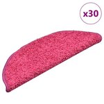 VIDAXL Tapis d'escalier 30 pcs rose 56x17x3 cm