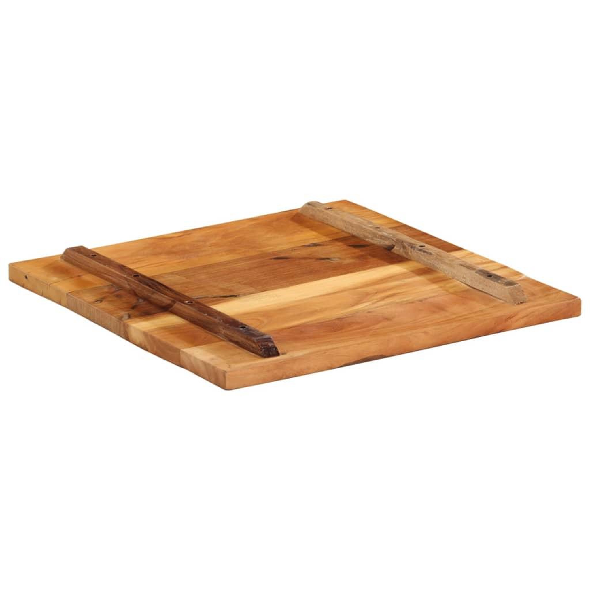 Voir la diapositive 3 : VIDAXL Dessus de table carre 60x60 cm 25-27 mm Bois de recuperation