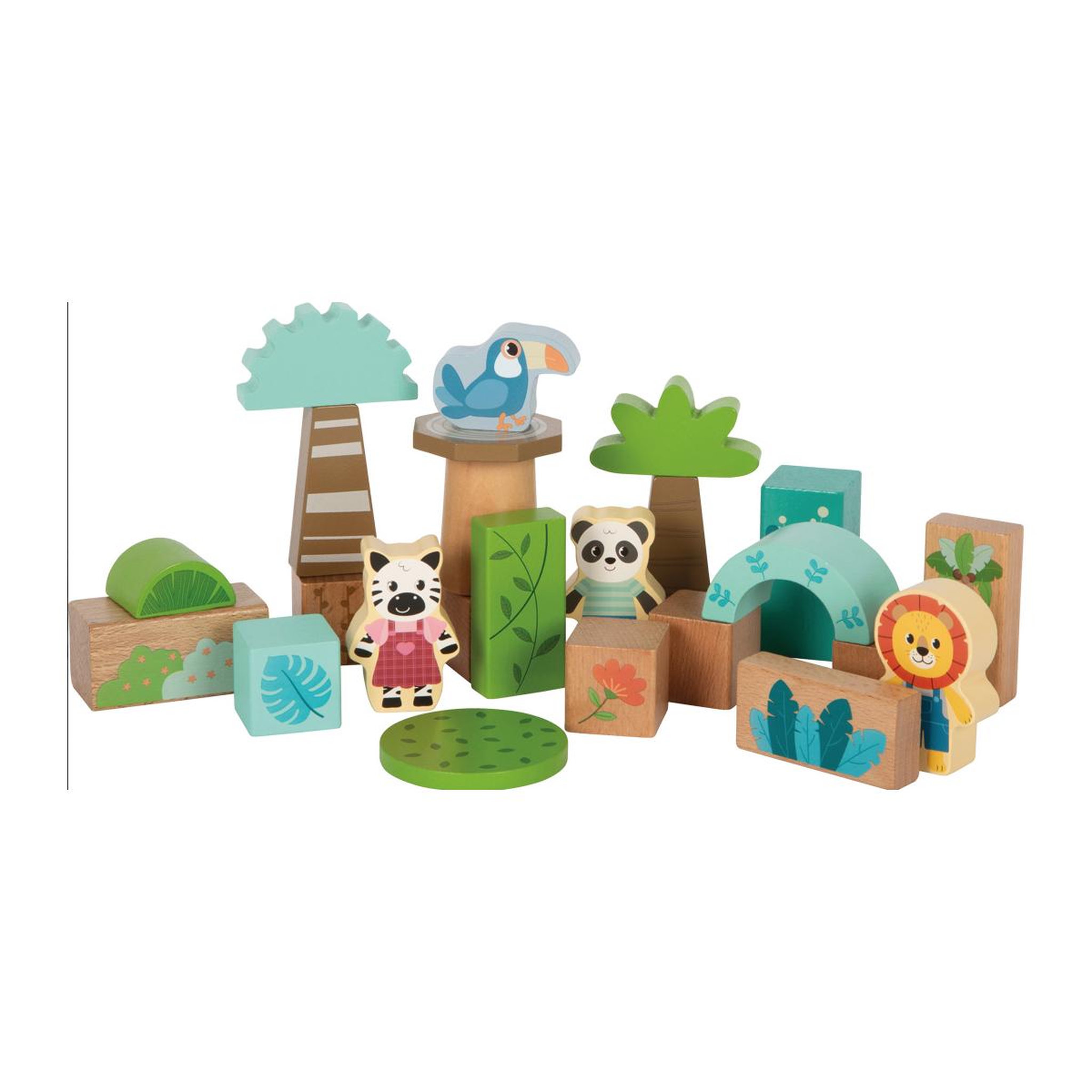 Voir la diapositive 2 : SMALLFOOT Bloc de construction - jungle Friends