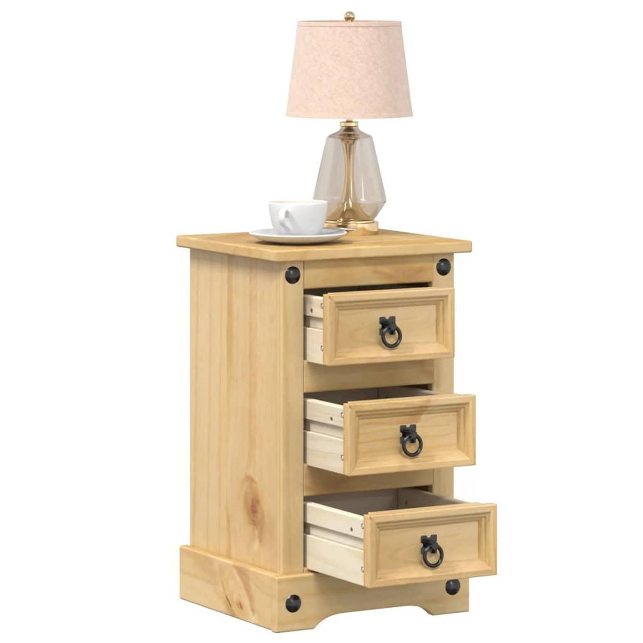 VIDAXL Table de chevet  35x32,5x58 cm bois de pin massif