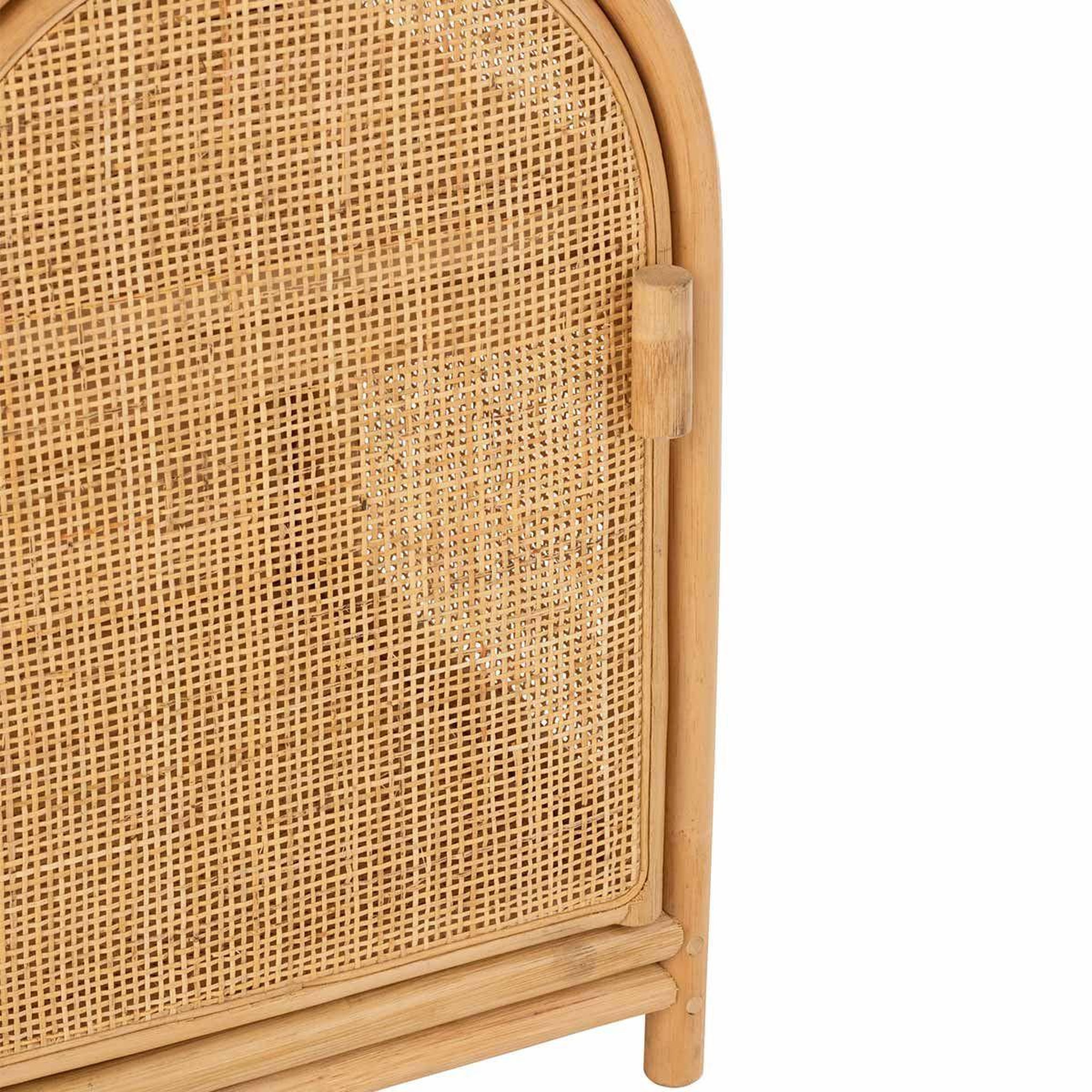 Voir la diapositive 6 : Paris Prix Étagère 1 porte en rotin  ellen  60cm naturel
