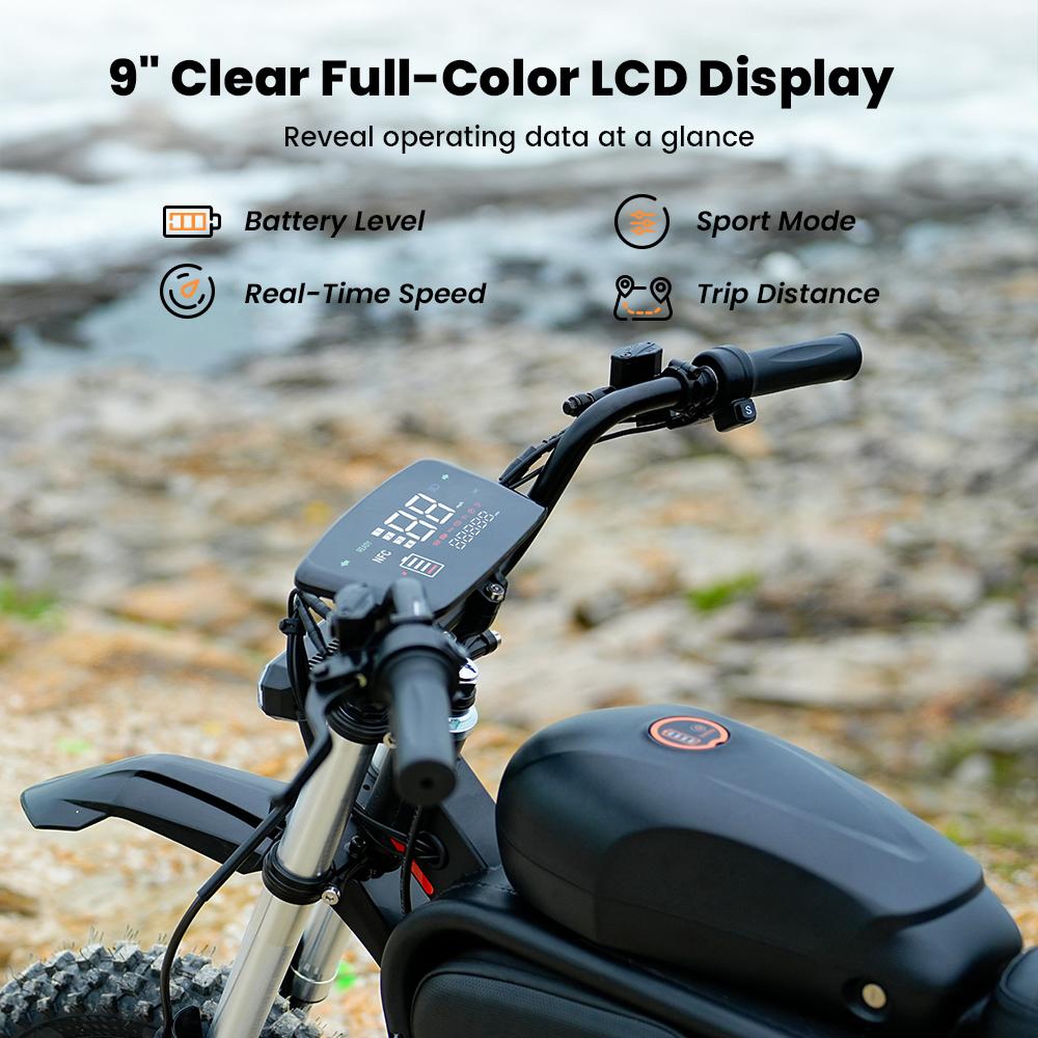 Voir la diapositive 6 : ISCOOTER Trottinette électrique iScooter DX5 Max, 52 V 20 Ah, pneus tout-terrain 17 , noir