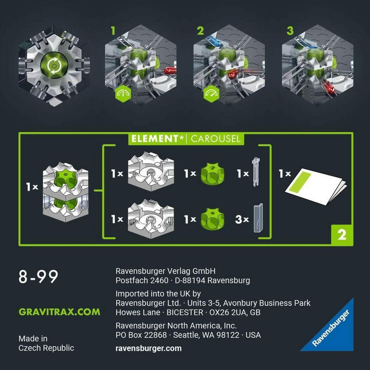 RAVENSBURGER GraviTrax Pro - Eléments d'extension : Carousel