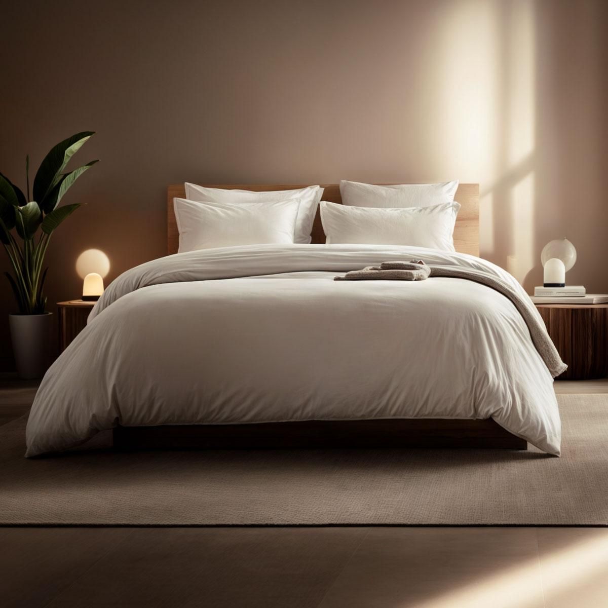 DODO Lot de 2 taies d'oreiller Coton BIO Ivoire