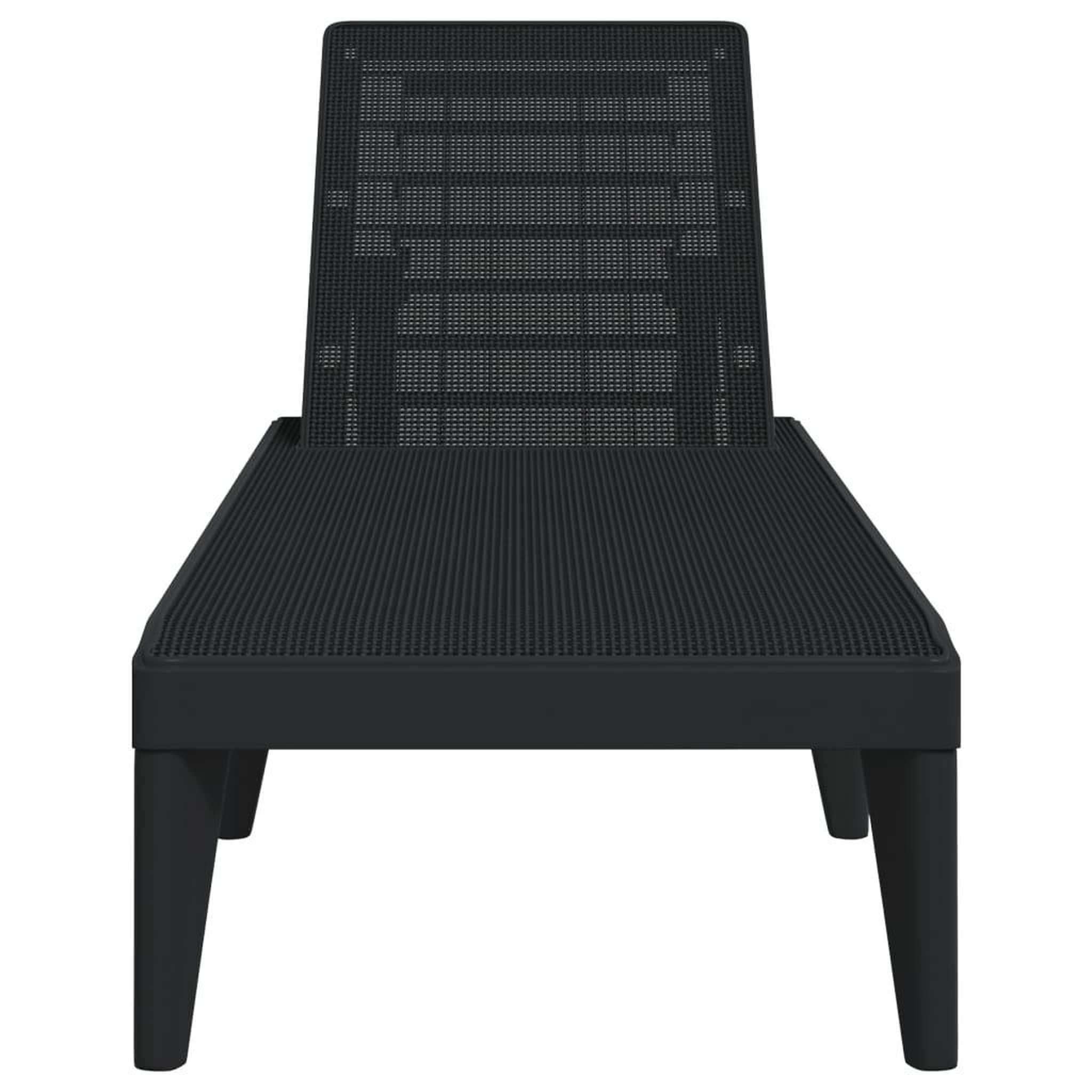 Voir la diapositive 4 : VIDAXL Chaise longue anthracite 186x60x29 cm PP