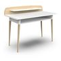 Voir la diapositive 4 : Bureau enfant 1 niche blanc L110 cm LINIA 