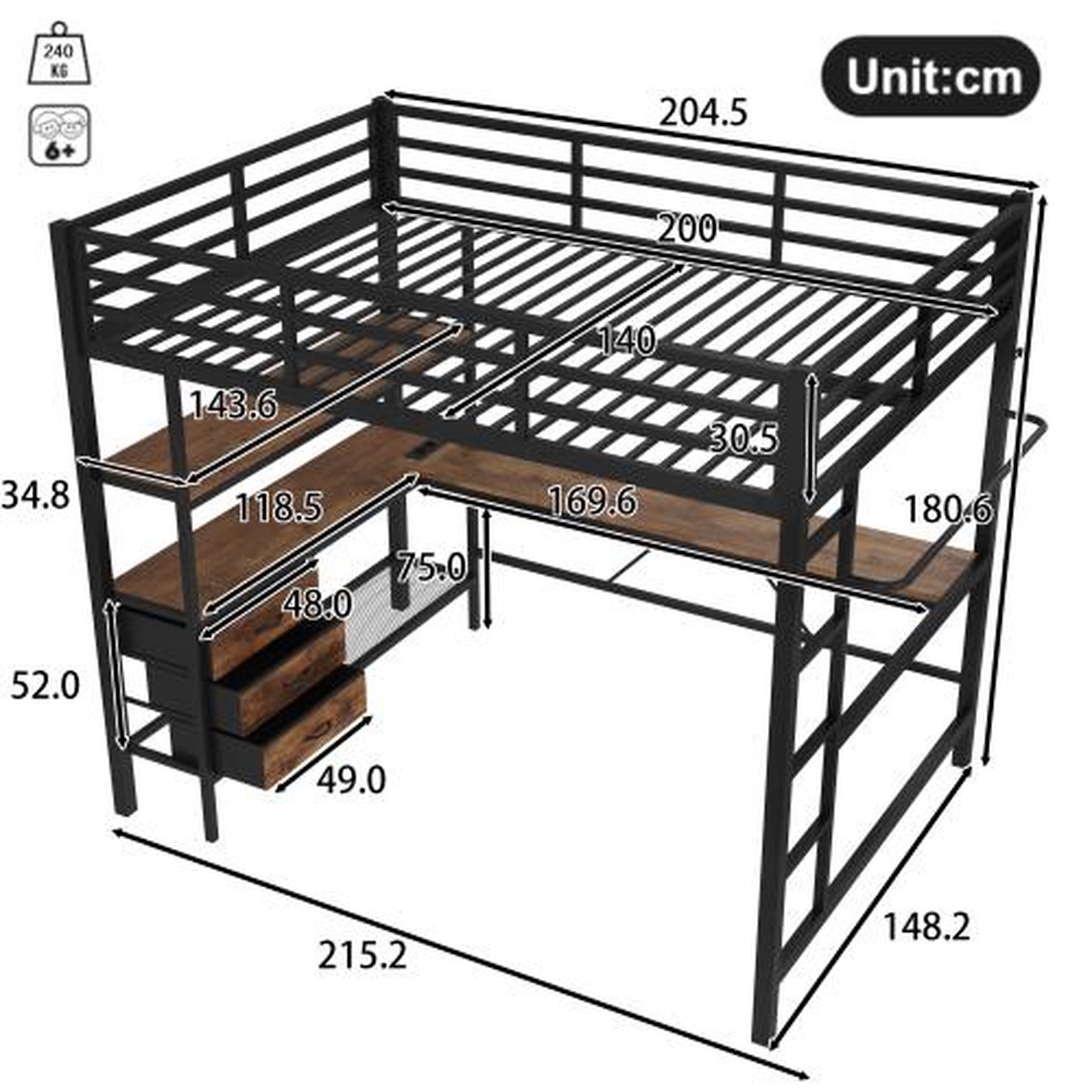 Voir la diapositive 3 : MERAX Lit mezzanine