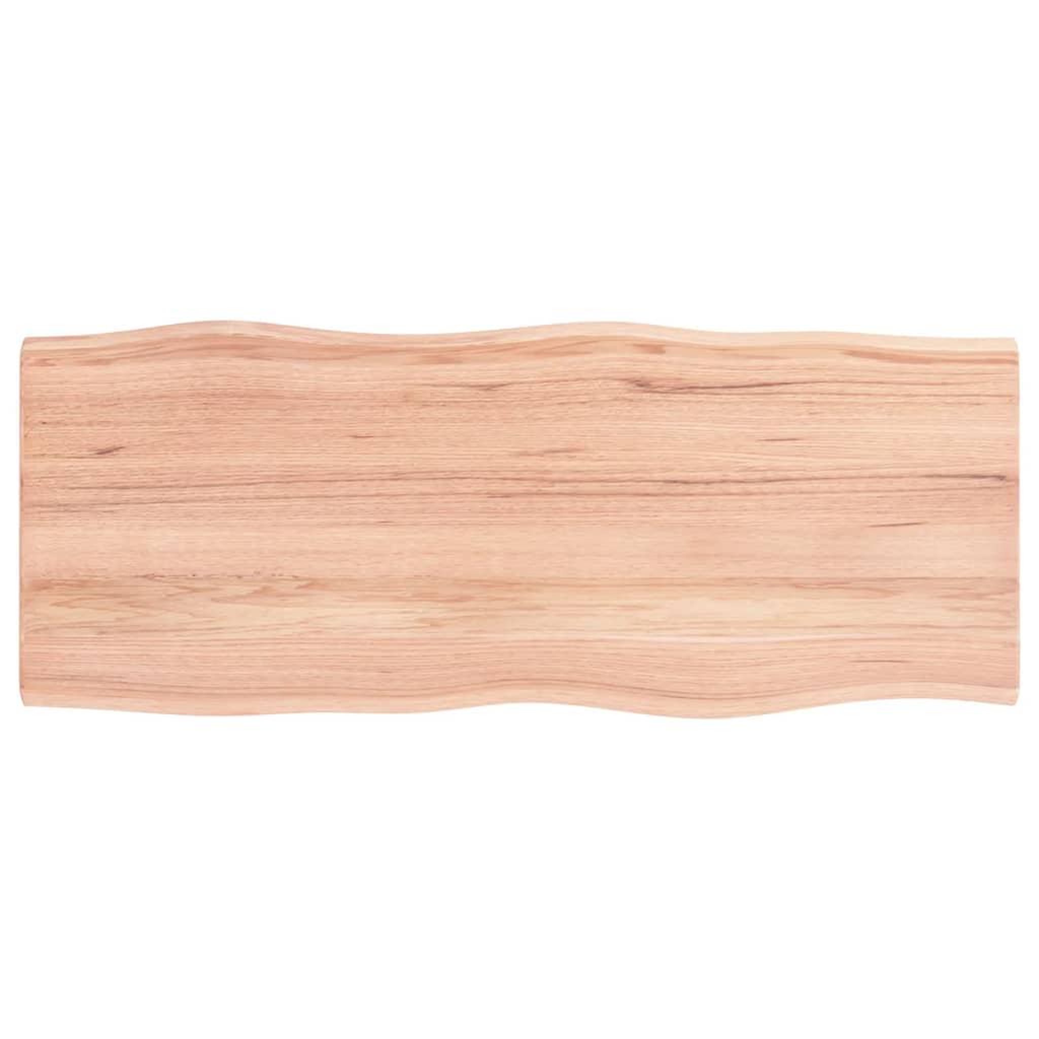 Voir la diapositive 2 : VIDAXL Dessus de table bois chene massif traite bordure assortie
