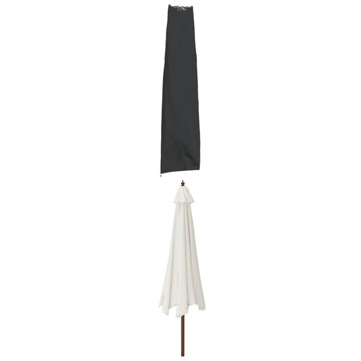VIDAXL Housse de parapluie de jardin noir 190x50/30 cm oxford 420D