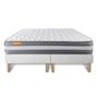 Voir la diapositive 2 : SEPTNUITS Matelas + double sommiers Memo Plus Mémoire de forme 3 zones